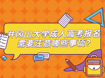 井岡山大學(xué)成人高考報(bào)名需要注意哪些事項(xiàng)?